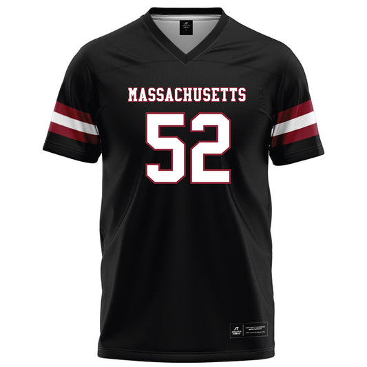 UMass - NCAA Football : Dean Shaffer - Black Football Jersey-0