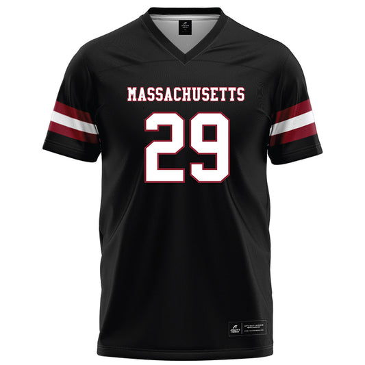 UMass - NCAA Football : Jacob Lurie - Black Football Jersey