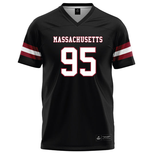 UMass - NCAA Football : CJ Kolodziey - Black Football Jersey