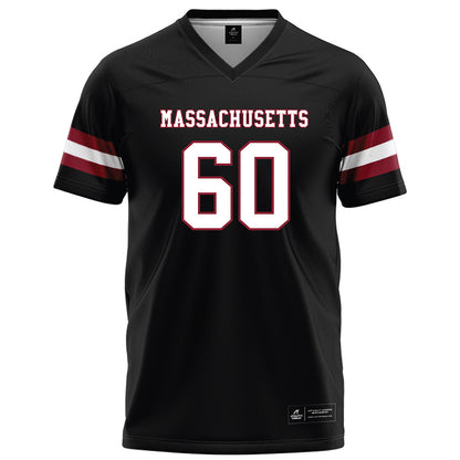 UMass - NCAA Football : Josh Atwood - Black Football Jersey