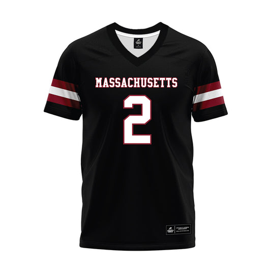 UMass - NCAA Football : Jacquon Gibson - Black Premium Football Jersey