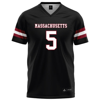 UMass - NCAA Football : Tyler Martin - Black Football Jersey