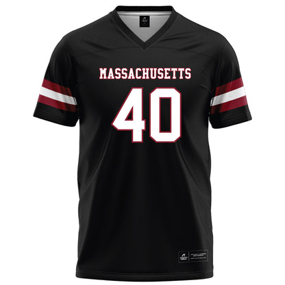 UMass - NCAA Football : Dominic Schofield - Black Football Jersey