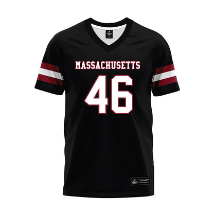 UMass - NCAA Football : Marcus Lye - Black Premium Football Jersey-0