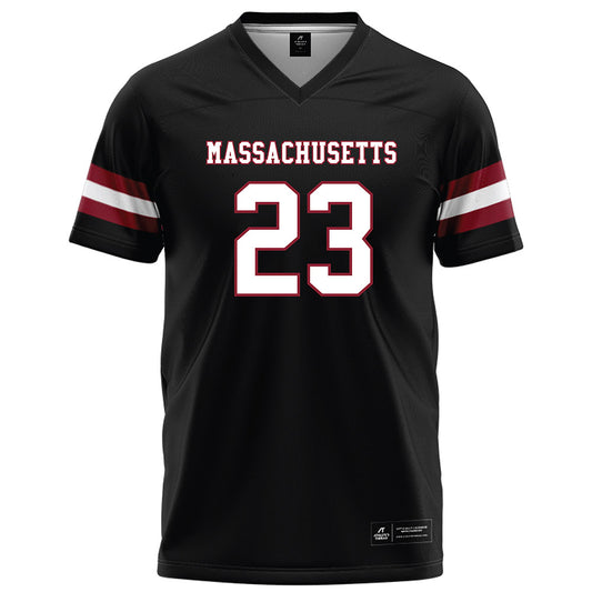 UMass - NCAA Football : Jalen Stewart - Black Football Jersey