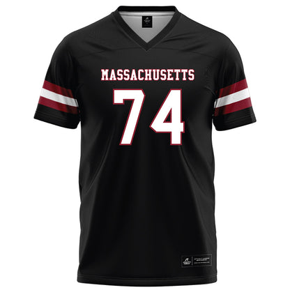 UMass - NCAA Football : William Jones Jr - Black Football Jersey