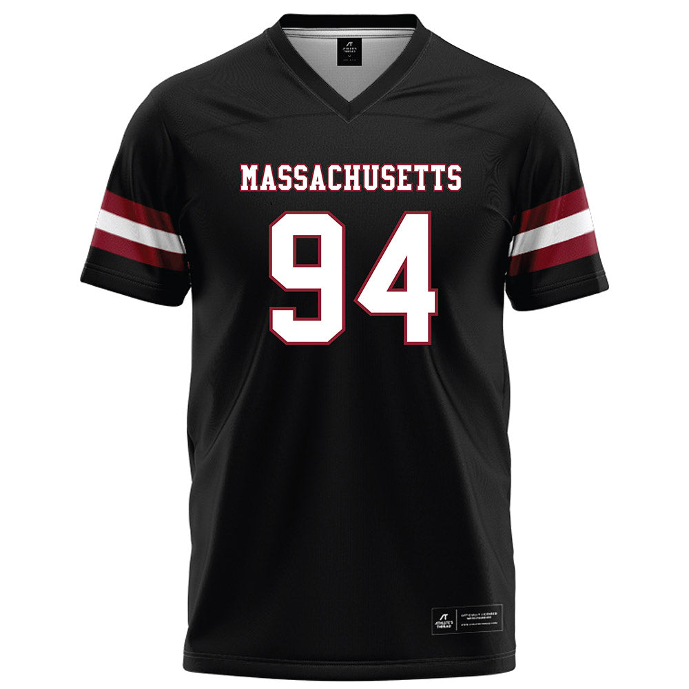 UMass - NCAA Football : Bennett Abbe - Black Football Jersey