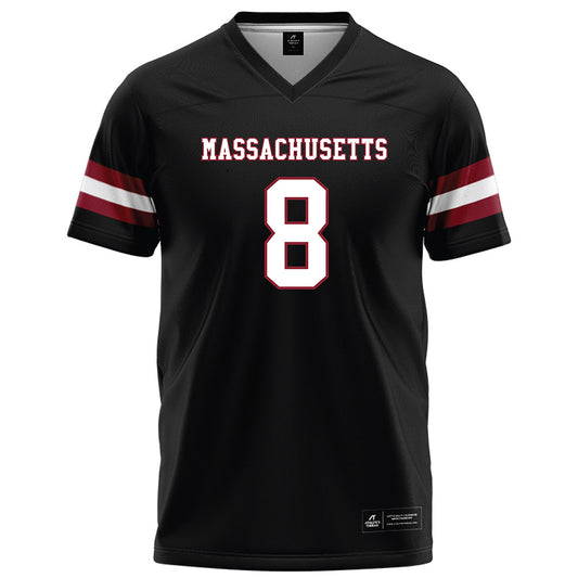UMass - NCAA Football : Aquan Robinson - Black Football Jersey-0