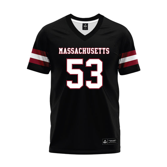 UMass - NCAA Football : Magnus Von Saldern - Black Premium Football Jersey