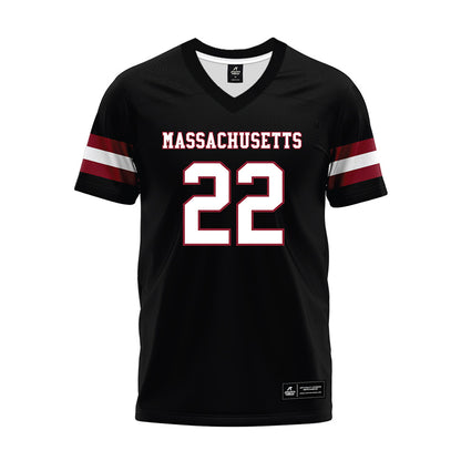 UMass - NCAA Football : Gerrell Johnson - Black Premium Football Jersey