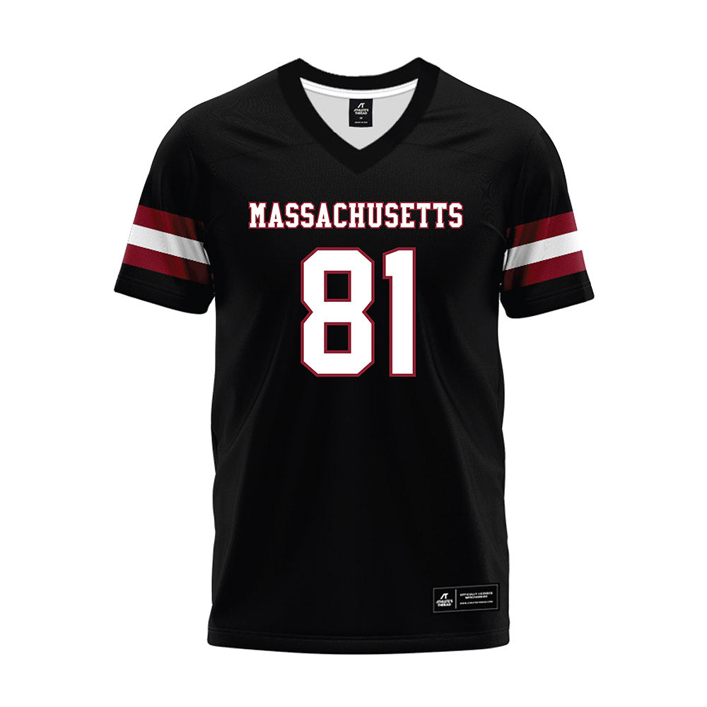 UMass - NCAA Football : Dominick Mazotti - Black Premium Football Jersey