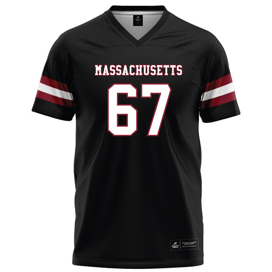 UMass - NCAA Football : Cole Erickson - Black Football Jersey