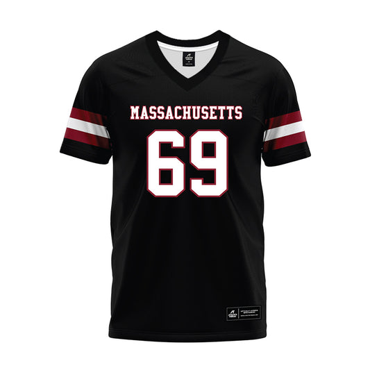 UMass - NCAA Football : Brock Taylor - Black Premium Football Jersey-0