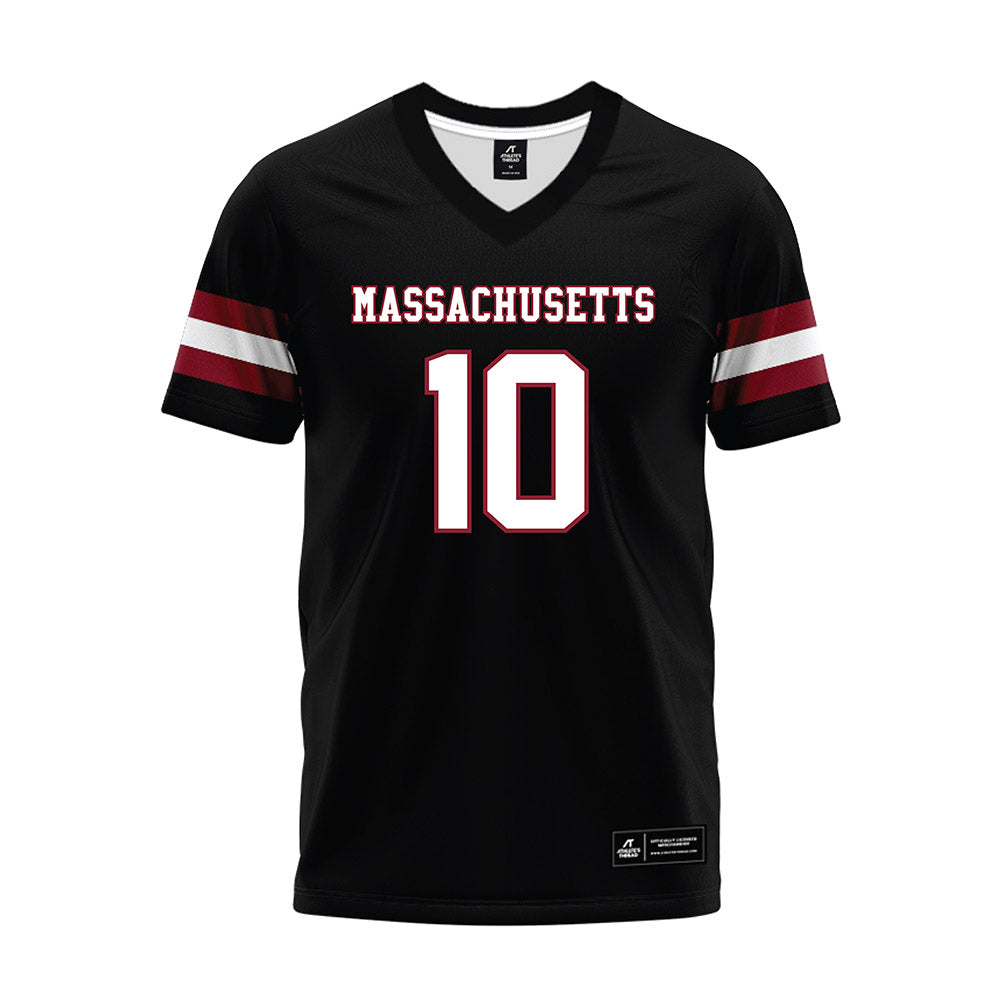 UMass - NCAA Football : Zukudo Igwenagu - Black Premium Football Jersey