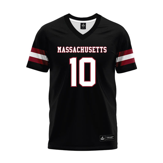 UMass - NCAA Football : Zukudo Igwenagu - Black Premium Football Jersey