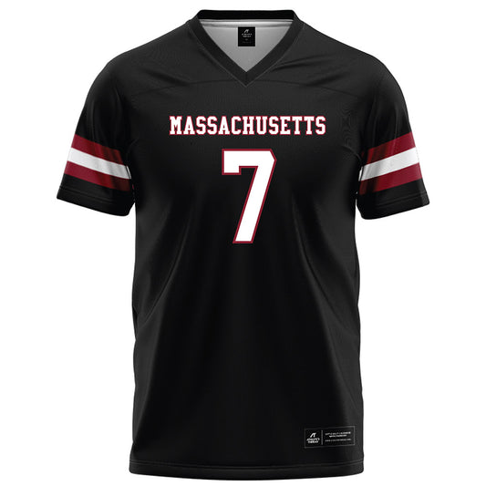 UMass - NCAA Football : Lake Ellis - Black Football Jersey