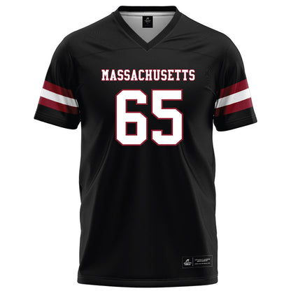 UMass - NCAA Football : Luke Painton - Black Football Jersey