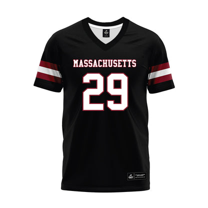 UMass - NCAA Football : Caden Ghannam - Black Premium Football Jersey