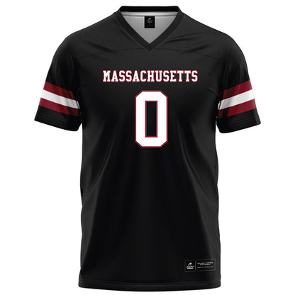 UMass - NCAA Football : Derrieon Craig - Black Football Jersey-0