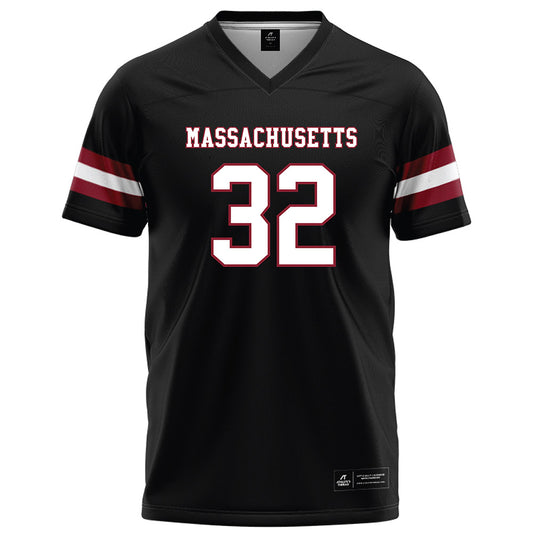 UMass - NCAA Football : Jose Touron - Black Football Jersey