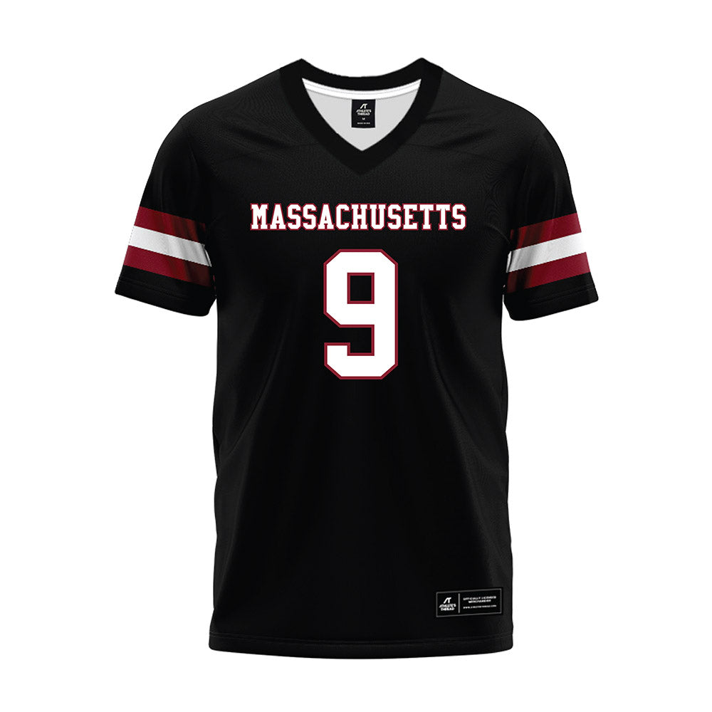 UMass - NCAA Football : Grant Jordan - Black Premium Football Jersey-0