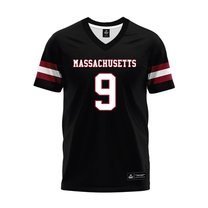 UMass - NCAA Football : Grant Jordan - Black Premium Football Jersey-0
