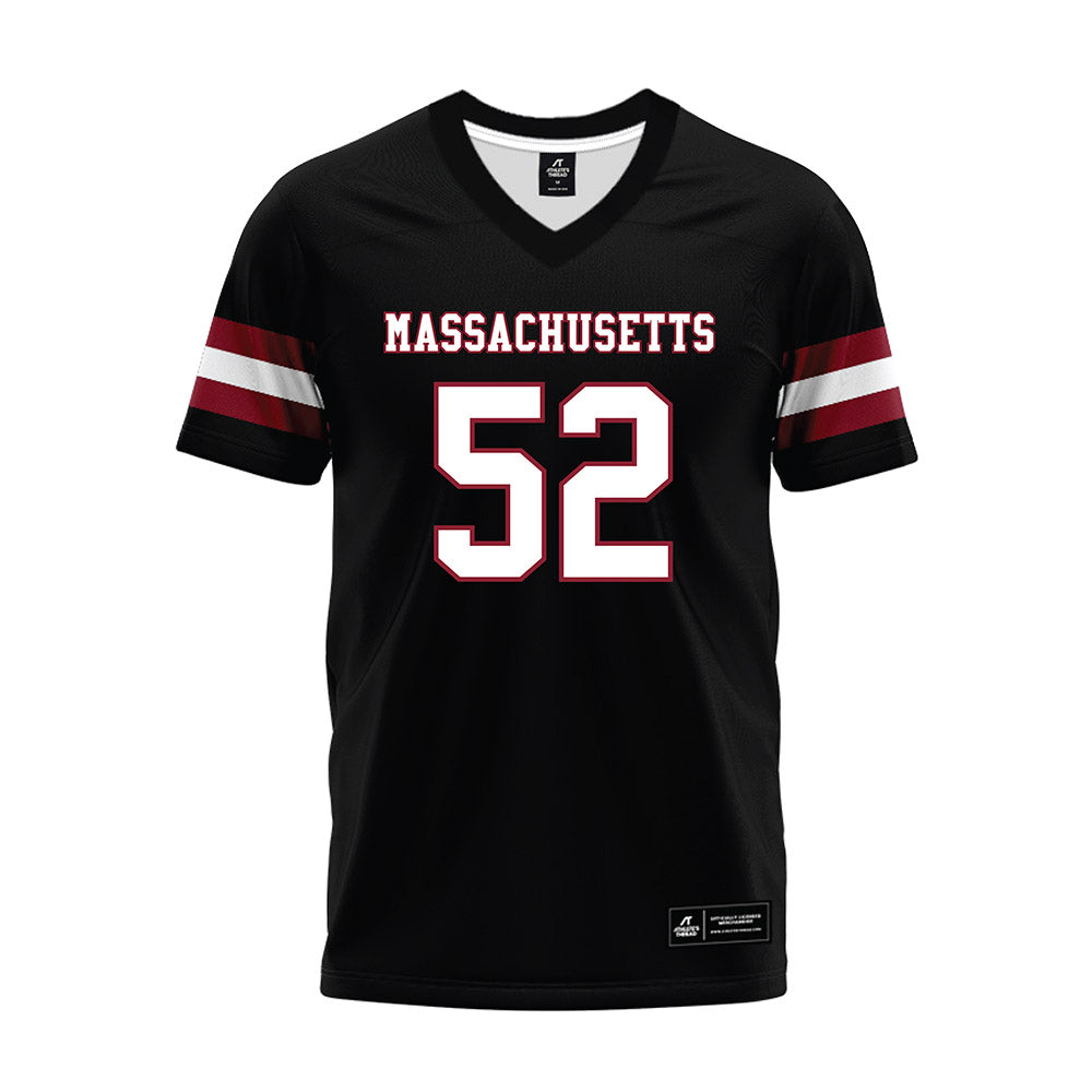 UMass - NCAA Football : Dean Shaffer - Black Premium Football Jersey-0