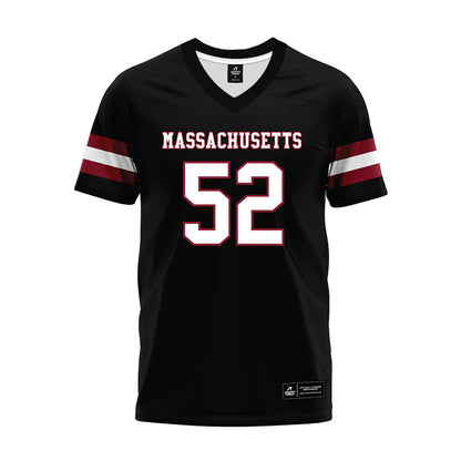 UMass - NCAA Football : Dean Shaffer - Black Premium Football Jersey-0