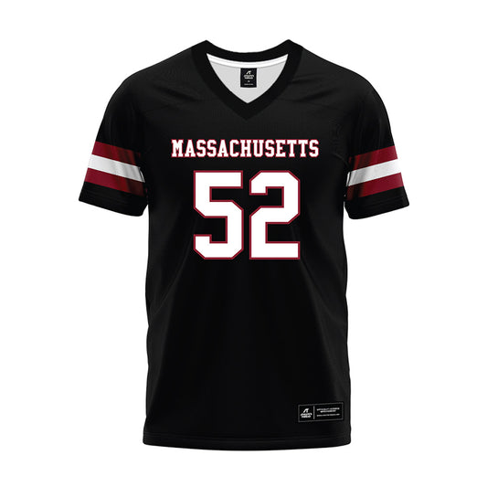 UMass - NCAA Football : Dean Shaffer - Black Premium Football Jersey-0