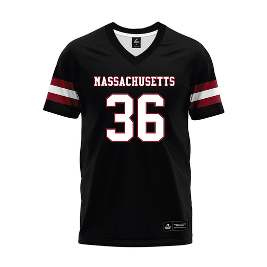 UMass - NCAA Football : Jyree Roberts - Black Premium Football Jersey