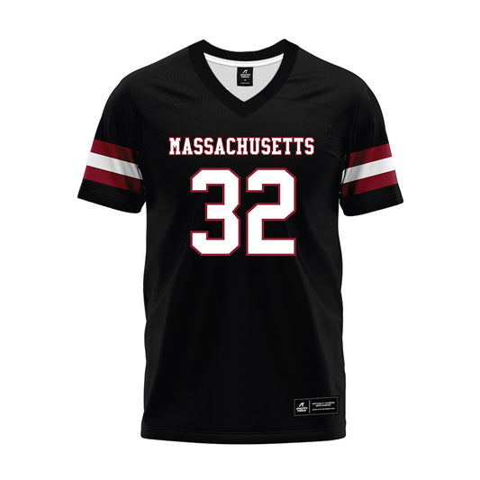 UMass - NCAA Football : Jackson Paradis - Black Premium Football Jersey