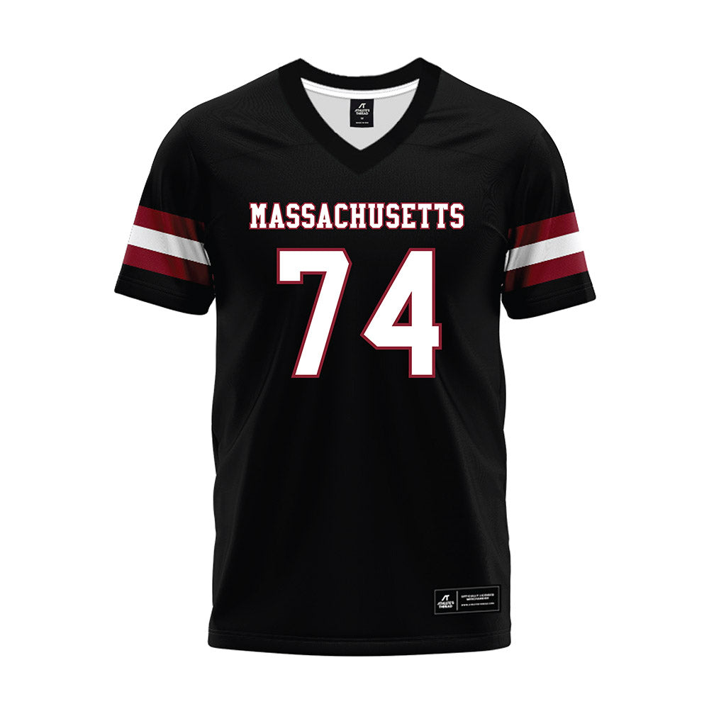 UMass - NCAA Football : William Jones Jr - Black Premium Football Jersey