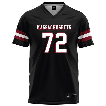 UMass - NCAA Football : Ethan Mottinger - Black Football Jersey