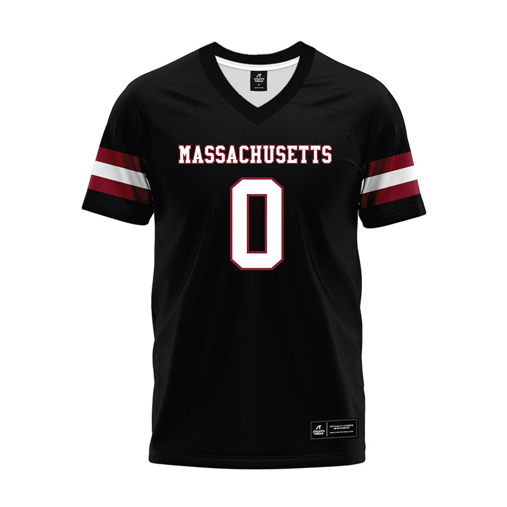 UMass - NCAA Football : Derrieon Craig - Black Premium Football Jersey-0