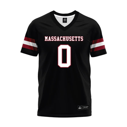 UMass - NCAA Football : Derrieon Craig - Black Premium Football Jersey-0