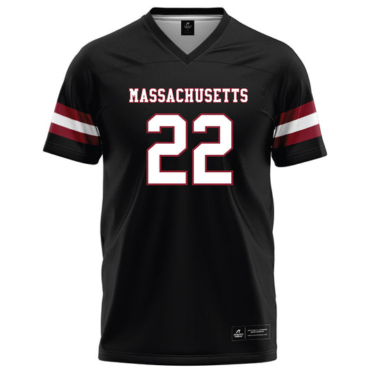 UMass - NCAA Football : Cookie Desiderio - Black Football Jersey-0