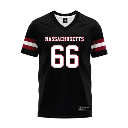 UMass - NCAA Football : Wyatt Terlaak - Black Premium Football Jersey