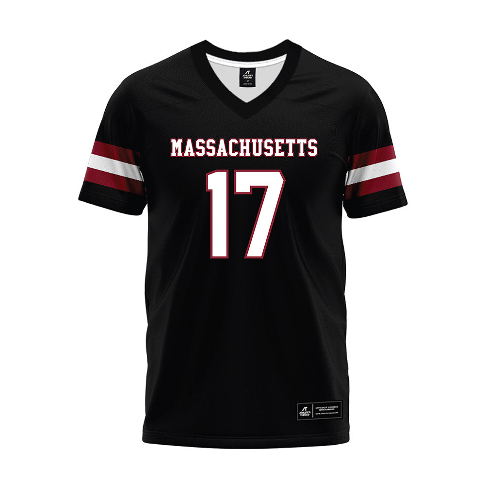 UMass - NCAA Football : Christian LeBrun - Black Premium Football Jersey