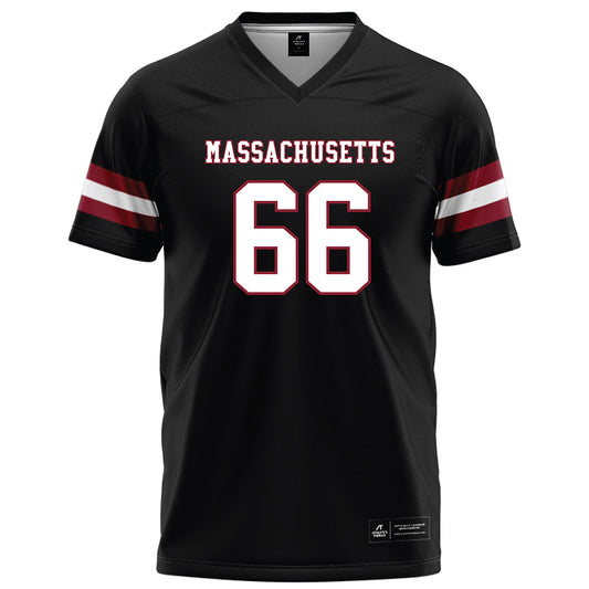 UMass - NCAA Football : Wyatt Terlaak - Black Football Jersey