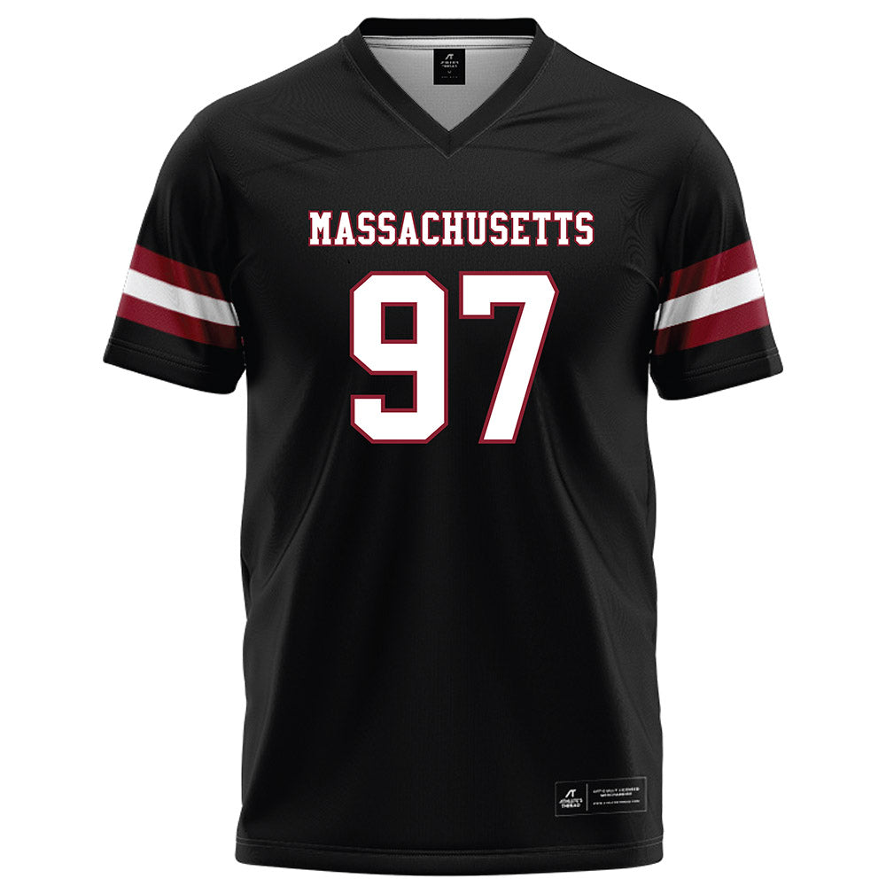 UMass - NCAA Football : Jermaine Wiggins Jr - Black Football Jersey