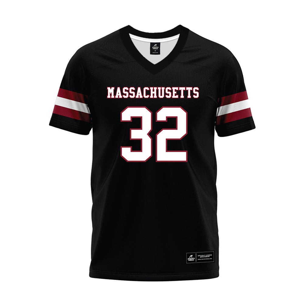 UMass - NCAA Football : Jose Touron - Black Premium Football Jersey