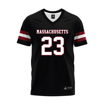 UMass - NCAA Football : Jalen Stewart - Black Premium Football Jersey