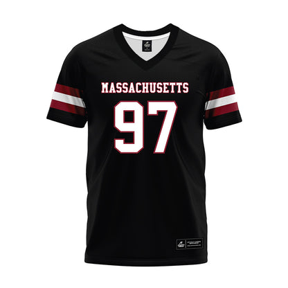 UMass - NCAA Football : Jermaine Wiggins Jr - Black Premium Football Jersey