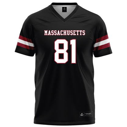 UMass - NCAA Football : Dominick Mazotti - Black Football Jersey