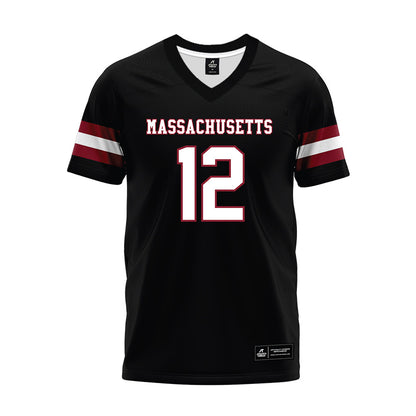 UMass - NCAA Football : Sam Staruch - Black Premium Football Jersey