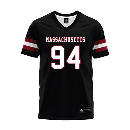 UMass - NCAA Football : Bennett Abbe - Black Premium Football Jersey