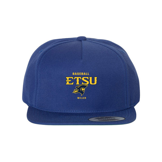 East Tennessee State - NCAA Baseball : Cody Miller - Snapback Hat