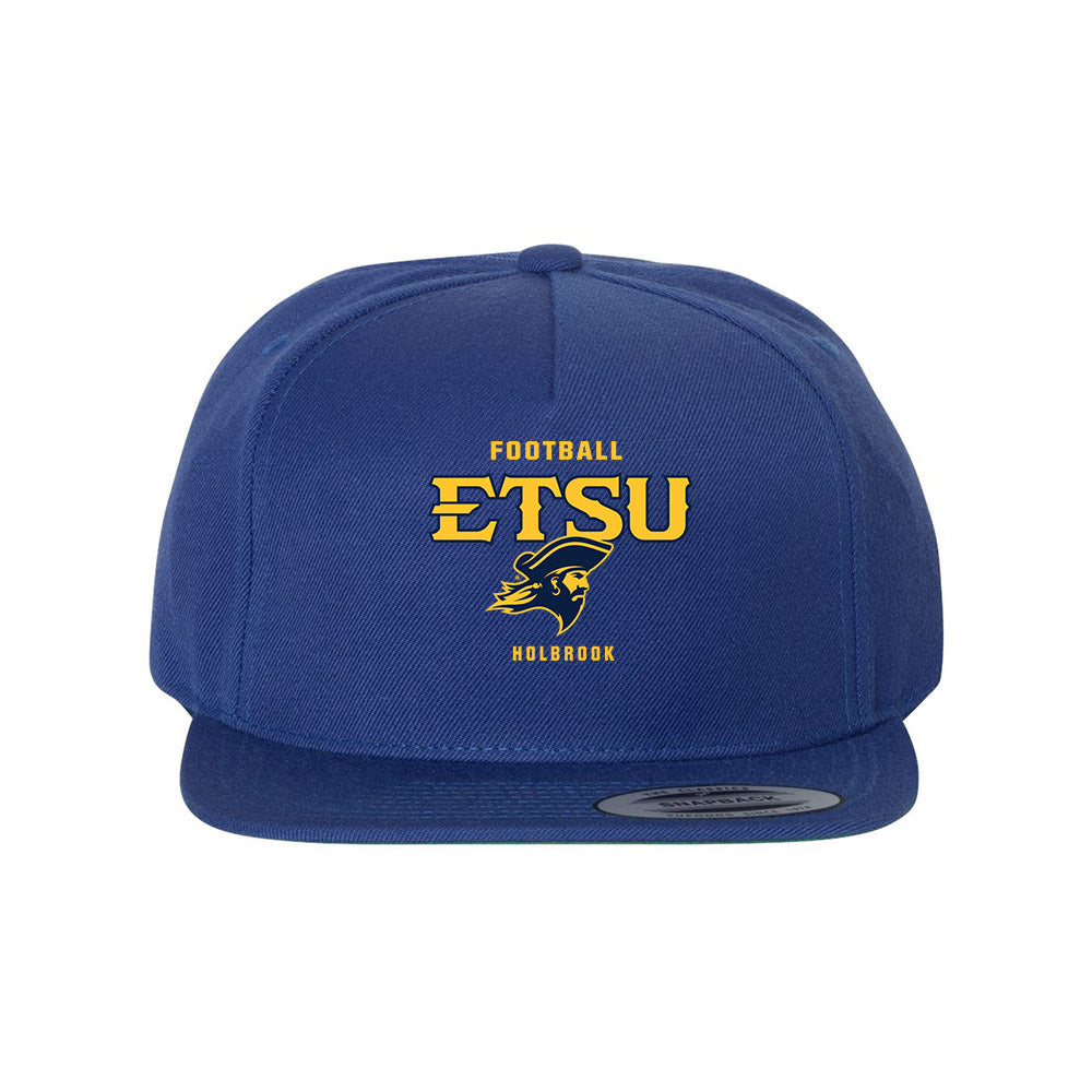 East Tennessee State - NCAA Football : Nathan Holbrook - Snapback Hat-0