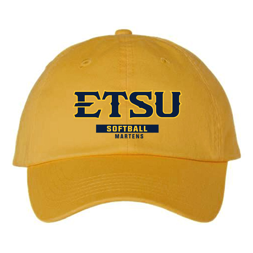 East Tennessee State - NCAA Softball : Riley Martens - Dad Hat-0