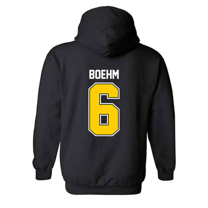 Michigan Tech - NCAA Men's Ice Hockey : Brayden Boehm - Classic Shersey Hooded Sweatshirt-1